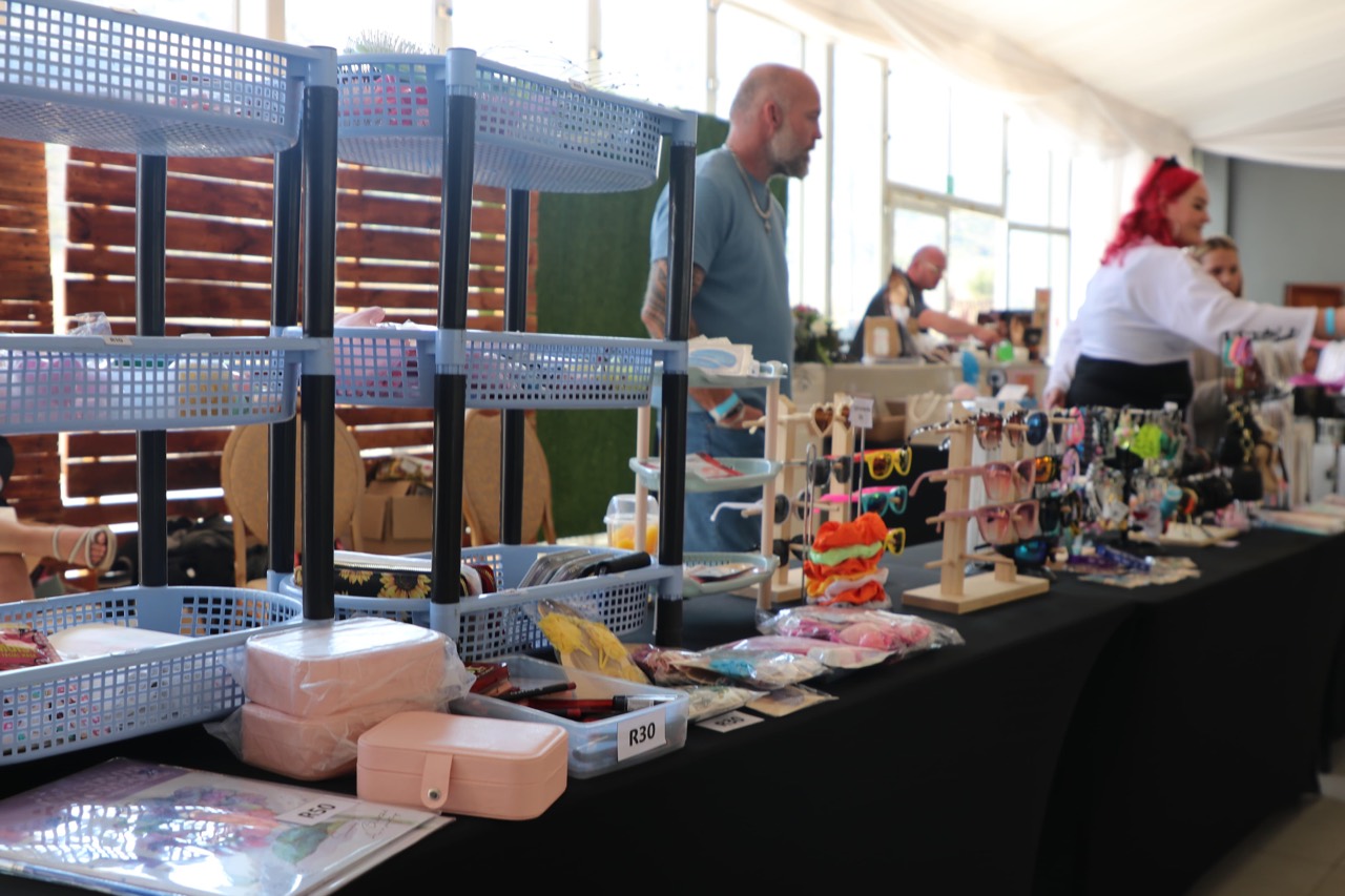 Local products inside the market hall